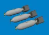 Eduard Accessories P-40 100lb M30 US bombs PRINT  EDUARD - P-40 100lb M30 US bomba – bombafegyverzet-készlet