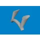 Eduard Accessories F4F-4 exhausts PRINT  ACADEMY - 3D nyomtatott kipufogócsonkok