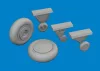 Eduard Accessories F4F-4 wheels early  ACADEMY - kerékkészlet