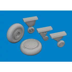   Eduard Accessories F4F-4 wheels early  ACADEMY - kerékkészlet