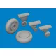 Eduard Accessories F4F-4 wheels early  ACADEMY - kerékkészlet