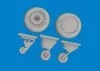 Eduard Accessories F4F-4 wheels early  ACADEMY - kerékkészlet
