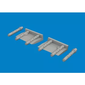   Eduard Accessories F4F-4 gun barrels PRINT  ACADEMY - 3D nyomtatott fegyvercsövek