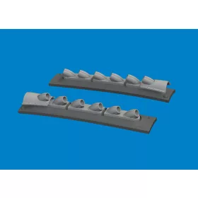   Eduard Accessories P-40 cold weather exhaust stacks rounded PRINT  EDUARD - 3D nyomtatott kipufogócsonkok