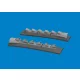 Eduard Accessories P-40 cold weather exhaust stacks rounded PRINT  EDUARD - 3D nyomtatott kipufogócsonkok