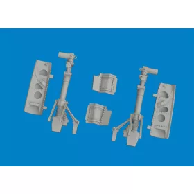   Eduard Accessories P-40N undercarriage legs PRINT 1/48 for Eduard - futómű-részletező készlet