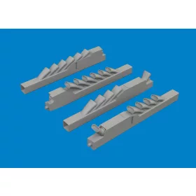  Eduard Accessories Ju 88A exhaust stacks PRINT 1/48 for Eduard / ICM - 3D nyomtatott kipufogócsonkok