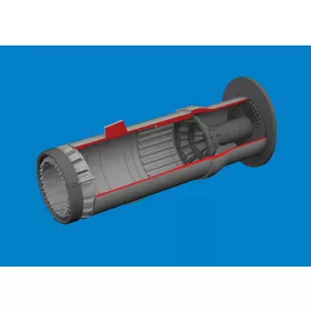   Eduard Accessories MiG-21F exhaust nozzle PRINT for Eduard - 3D nyomtatott hajtómű-fúvócső