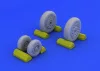 Eduard Accessories F-4B/N wheels for Academy - kerékkészlet