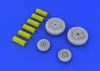 Eduard Accessories F-4B/N wheels for Academy - kerékkészlet