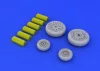 Eduard Accessories F-4B/N wheels for Academy - kerékkészlet