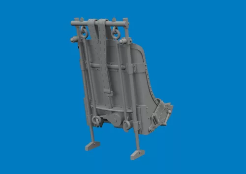 Eduard Accessories P-47D Razorback seat w/ intergral seat belts PRINT for Miniart - 3D nyomtatott ülés integrált biztonsági övekkel
