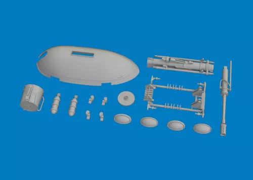 Eduard Accessories Hs 129B MK 101 gun pod PRINT for Takom - Hs 129B MK 101 gépágyúkonténerek – külső függesztmény