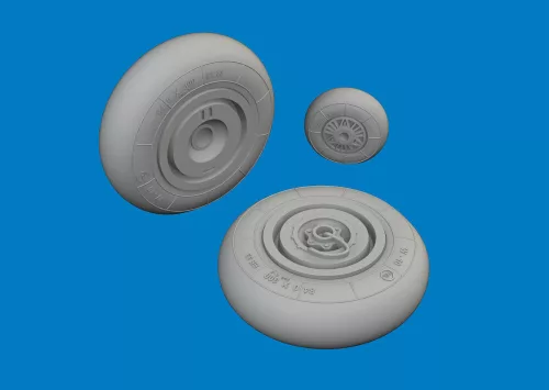 Eduard Accessories Hs 129B wheels for Takom - kerékkészlet