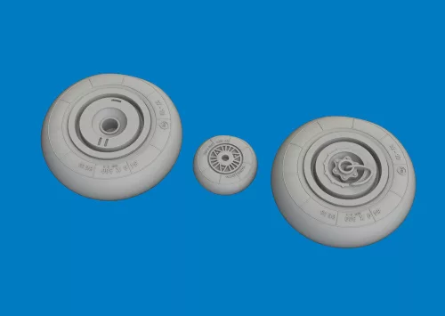 Eduard Accessories Hs 129B wheels for Takom - kerékkészlet