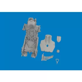   Eduard Accessories MiG-21F ejection seat w/ integral seat belts PRINT for Eduard - 3D nyomtatott katapultülés integrált biztonsági övekkel