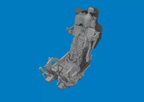 Eduard Accessories MiG-21F ejection seat w/ integral seat belts PRINT for Eduard - 3D nyomtatott katapultülés integrált biztonsági övekkel