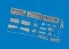 Eduard Accessories Jaguar wheel bays & undercarriage legs PRINT for Airfix - futóműakna-részletező készlet