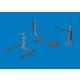 Eduard Accessories MiG-21F undercarriage legs PRINT for Eduard - futómű-részletező készlet
