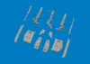 Eduard Accessories MiG-21F undercarriage legs PRINT for Eduard - futómű-részletező készlet