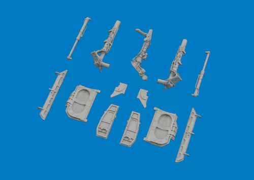 Eduard Accessories MiG-21F undercarriage legs PRINT for Eduard - futómű-részletező készlet