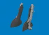 Eduard Accessories Spitfire Mk.IX/XVI undercarriage legs PRINT for Eduard - futómű-részletező készlet