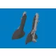 Eduard Accessories Spitfire Mk.IX/XVI undercarriage legs PRINT for Eduard - futómű-részletező készlet