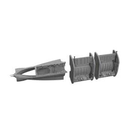   Eduard Accessories MiG-21F wheel bays PRINT for Eduard - futóműakna-részletező készlet