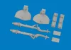 Eduard Accessories A6M undercarriage legs PRINT for Eduard - futómű-részletező készlet