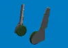 Eduard Accessories Fw 190A-8 undercarriage legs PRINT for Eduard - futómű-részletező készlet