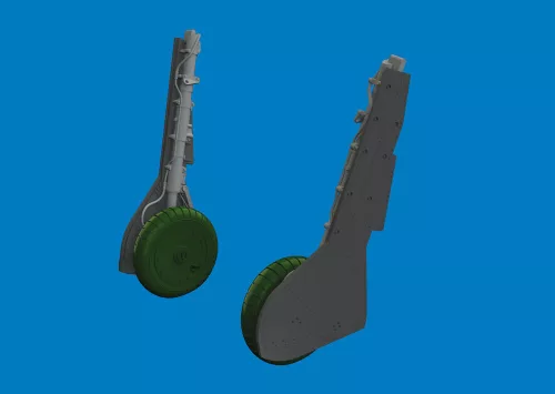 Eduard Accessories Fw 190A-8 undercarriage legs PRINT for Eduard - futómű-részletező készlet