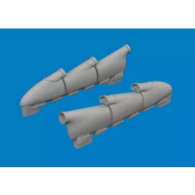   Eduard Accessories Hurricane Mk.I exhaust rounded PRINT for Arma Hobby - 3D nyomtatott kipufogócsonkok