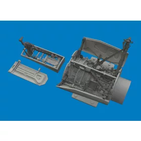   Eduard Accessories F-16C wheel bays & legs heavyweight PRINT 1/48 for Tamiya - futóműakna-részletező készlet