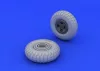 Eduard Accessories Spitfire wheels - 4 spoke w/pattern for Eduard - mintázott futófelületű négyküllős kerékkészlet
