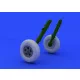 Eduard Accessories Spitfire wheels - 5 spoke smooth tire for Eduard - sima futófelületű ötküllős kerékkészlet