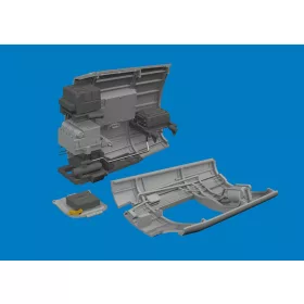   Eduard Accessories P-40K radio compartment PRINT for Eduard - rádiótér – 3D nyomtatott részletező készlet