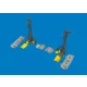 Eduard Accessories P-40K undercarriage legs PRINT for Eduard - futómű-részletező készlet