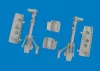 Eduard Accessories P-40K undercarriage legs PRINT for Eduard - futómű-részletező készlet