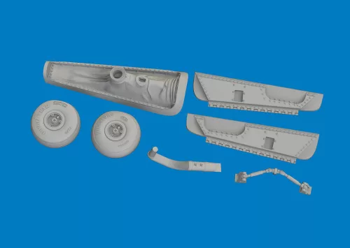 Eduard Accessories P-40K tail wheel bay PRINT for Eduard - farokfutó-akna – 3D nyomtatott részletező készlet