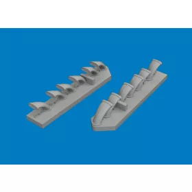  Eduard Accessories Fw 190D-9 exhaust stacks PRINT for Miniart - 3D nyomtatott kipufogócsonkok