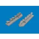 Eduard Accessories Fw 190D-9 exhaust stacks PRINT for Miniart - 3D nyomtatott kipufogócsonkok