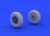 Eduard Accessories Spitfire wheels - 5 spoke smooth tire for Eduard - sima futófelületű ötküllős kerékkészlet