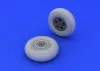 Eduard Accessories Spitfire wheels - 5 spoke smooth tire for Eduard - sima futófelületű ötküllős kerékkészlet
