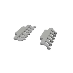   Eduard Accessories Spitfire Mk.IX exhaust stacks rounded PRINT for Airfix - 3D nyomtatott kipufogócsonkok