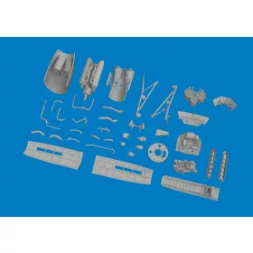   Eduard Accessories P-40K engine PRINT for Eduard - 3D nyomtatott motorkészlet