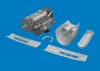 Eduard Accessories P-40K engine PRINT for Eduard - 3D nyomtatott motorkészlet