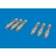 Eduard Accessories P-40 40lb frag bombs PRINT for Eduard - P-40 40lb frag bomba – bombafegyverzet-készlet