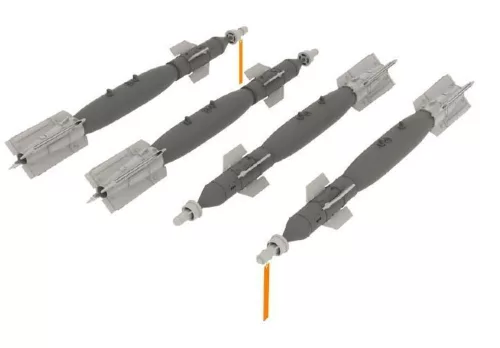 Eduard Accessories GBU-12 bomb - bombafegyverzet-készlet