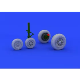   Eduard Accessories F-104 undercarriage wheels late f.Hasega - futómű-részletező készlet