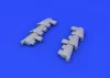 Eduard Accessories Hurricane Mk.I exhaust stacks f.Airfix - kipufogócsonkok